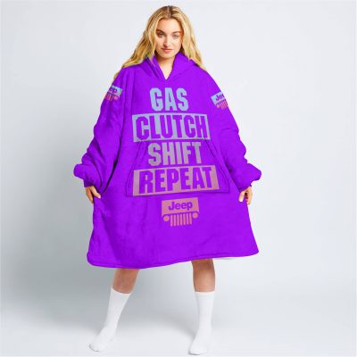 Gas Clutch Shift Repeat – Limited Edition – Jeep – Purple - Oodie Blanket