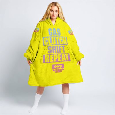 Gas Clutch Shift Repeat – Limited Edition – Jeep – Yellow - Oodie Blanket