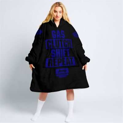 Gas Clutch Shift Repeat – Limited Edition – Jeep – Black Navy - Oodie Blanket