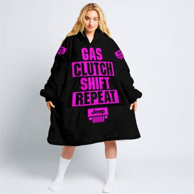 Gas Clutch Shift Repeat – Limited Edition – Jeep – Black Pink - Oodie Blanket