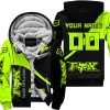 MAKE LIFE A RIDE JUST SEND IT – SEA DOO – NEON - FLEECE ZIP HOODIE