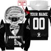 LIMITED EDITION  –  CUSTOM NAME RACING  –  DUCATI - FLEECE ZIP HOODIE