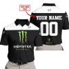 LIMITED EDITION  –  CUSTOM NAME RACING  –  MONSTER ENERGY - POLO SHIRT