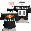 LIMITED EDITION  –  CUSTOM NAME RACING  –  RED BULL - POLO SHIRT
