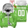 LIMITED EDITION – CUSTOM NAME RACING - ARCTIC-CAT GREEN - FLEECE ZIP HOODIE