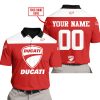 LIMITED EDITION – CUSTOM NAME RACING - DUCATI RED - POLO SHIRT