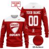 LIMITED EDITION – CUSTOM NAME RACING - DUCATI RED - SWEATER UGLY
