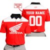 LIMITED EDITION – CUSTOM NAME RACING - HONDA RED - POLO SHIRT