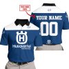 LIMITED EDITION – CUSTOM NAME RACING - HUSQVARNA BLUE - POLO SHIRT