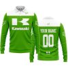 LIMITED EDITION – CUSTOM NAME RACING - KAWASAKI GREEN - LONG SLEEVE POLO SHIRT