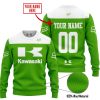 LIMITED EDITION – CUSTOM NAME RACING - KAWASAKI GREEN - SWEATER UGLY