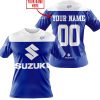 LIMITED EDITION – CUSTOM NAME RACING - SUZUKI BLUE - T-SHIRT