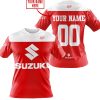 LIMITED EDITION – CUSTOM NAME RACING - SUZUKI RED - T-SHIRT
