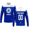 LIMITED EDITION – CUSTOM NAME RACING - YAMAHA BLUE - LONG SLEEVE POLO SHIRT