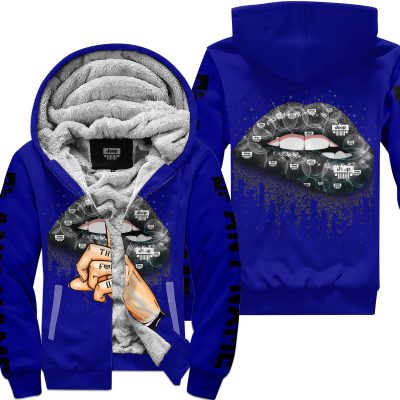 Shut The Fnck Up – Jeep – Navy - Fleece Zip Hoodie