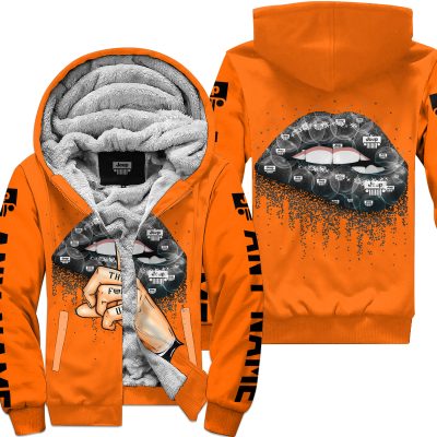 Shut The Fnck Up – Jeep – Orange - Fleece Zip Hoodie