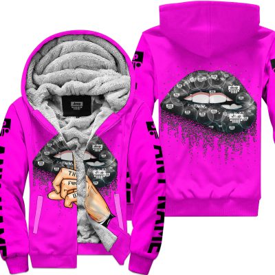 Shut The Fnck Up – Jeep – Pink - Fleece Zip Hoodie