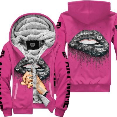 Shut The Fnck Up – Jeep – Pink 1 - Fleece Zip Hoodie