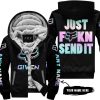 ZERO FOX GIVEN – JUST FCKN SEND IT – FOX RACING – BLACK - FLEECE ZIP HOODIE