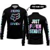 ZERO FOX GIVEN – JUST FCKN SEND IT – FOX RACING – BLACK - LONG SLEEVE POLO SHIRT