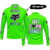 ZERO FOX GIVEN – JUST FCKN SEND IT – FOX RACING – GREEN - LONG SLEEVE POLO SHIRT