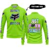 ZERO FOX GIVEN – JUST FCKN SEND IT – FOX RACING – GREEN 1 - LONG SLEEVE POLO SHIRT