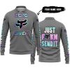 ZERO FOX GIVEN – JUST FCKN SEND IT – FOX RACING – GREY - LONG SLEEVE POLO SHIRT