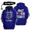 ZERO FOX GIVEN – JUST FCKN SEND IT – FOX RACING – NAVY
