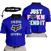 ZERO FOX GIVEN – JUST FCKN SEND IT – FOX RACING – NAVY - POLO SHIRT