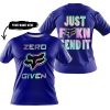 ZERO FOX GIVEN – JUST FCKN SEND IT – FOX RACING – NAVY - T-SHIRT