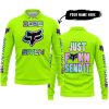 ZERO FOX GIVEN – JUST FCKN SEND IT – FOX RACING – NEON - LONG SLEEVE POLO SHIRT