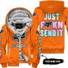 ZERO FOX GIVEN – JUST FCKN SEND IT – FOX RACING – ORANGE - FLEECE ZIP HOODIE