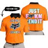 ZERO FOX GIVEN – JUST FCKN SEND IT – FOX RACING – ORANGE - POLO SHIRT