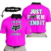 ZERO FOX GIVEN – JUST FCKN SEND IT – FOX RACING – PINK - POLO SHIRT