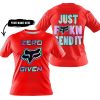 ZERO FOX GIVEN – JUST FCKN SEND IT – FOX RACING – RED - T-SHIRT