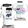 ZERO FOX GIVEN – JUST FCKN SEND IT – FOX RACING – WHITE - POLO SHIRT