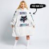 ZERO FOX GIVEN – JUST FCKN SEND IT – FOX RACING – WHITE - OODIE BLANKET HOODIE