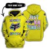 ZERO FOX GIVEN – JUST FCKN SEND IT – FOX RACING – YELLOW