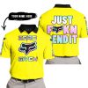 ZERO FOX GIVEN – JUST FCKN SEND IT – FOX RACING – YELLOW - POLO SHIRT