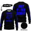 ZERO FOX GIVEN – JUST FCKN SEND IT – FOX RACING – BLACK BLUE - SWEATER UGLY