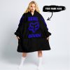 ZERO FOX GIVEN – JUST FCKN SEND IT – FOX RACING – BLACK BLUE - OODIE BLANKET HOODIE