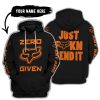 ZERO FOX GIVEN – JUST FCKN SEND IT – FOX RACING – BLACK ORANGE