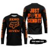 ZERO FOX GIVEN – JUST FCKN SEND IT – FOX RACING – BLACK ORANGE - JERSEY