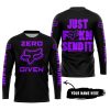 ZERO FOX GIVEN – JUST FCKN SEND IT – FOX RACING – BLACK PURPLE - JERSEY