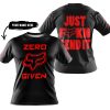 ZERO FOX GIVEN – JUST FCKN SEND IT – FOX RACING – BLACK RED - T-SHIRT