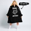 ZERO FOX GIVEN – JUST FCKN SEND IT – FOX RACING – BLACK WHITE - OODIE BLANKET HOODIE