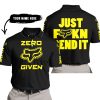 ZERO FOX GIVEN – JUST FCKN SEND IT – FOX RACING – BLACK YELLOW - POLO SHIRT