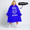 ZERO FOX GIVEN – JUST FCKN SEND IT – FOX RACING – BLUE V1 - OODIE BLANKET HOODIE