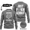 ZERO FOX GIVEN – JUST FCKN SEND IT – FOX RACING – GREY V1 - SWEATER UGLY