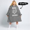 ZERO FOX GIVEN – JUST FCKN SEND IT – FOX RACING – GREY V1 - OODIE BLANKET HOODIE